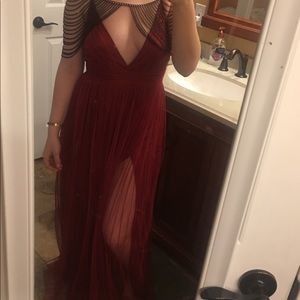 Maroon Maxi Dress (size SM from Fashion Nova)